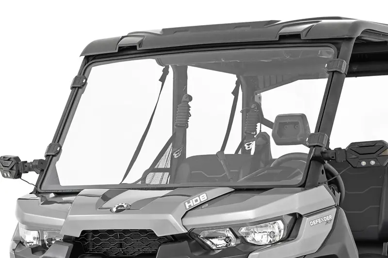 Full Windshield | Scratch Resistant | Can-Am Defender Hd 8/Hd 9/Hd 10 1