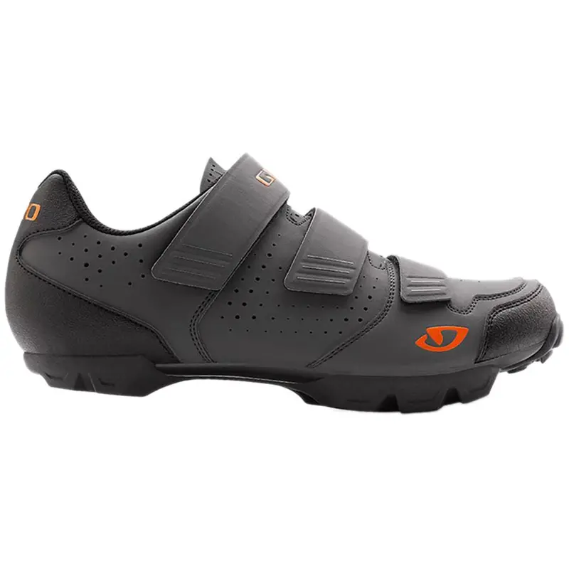 Giro Carbide R Men's Off-Road Shoe - Dark Shadow/Flame Orange 1