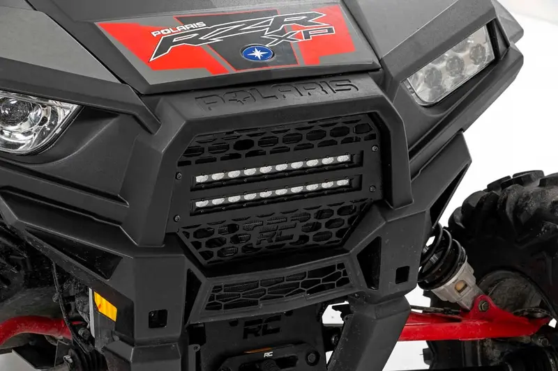 Grille Kit | 10" Black Slimline Led Pair | Polaris Rzr Xp 1000 1