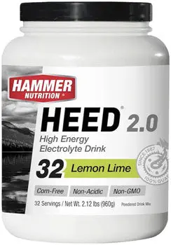Hammer Nutrition Heed 2.0 High Energy Electrolyte Drink - Lemon Lime, 32 Serving Canister 1