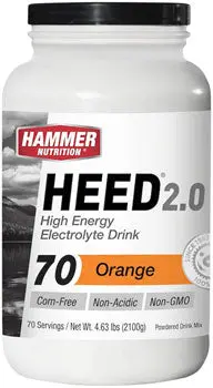 Hammer Nutrition Heed 2.0 High Energy Electrolyte Drink - Orange, 70 Serving Canister 1