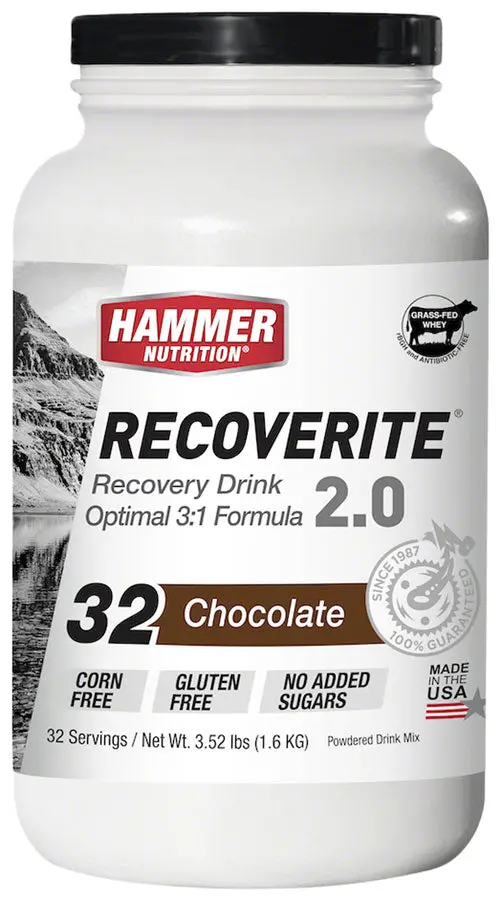 Hammer Nutrition Recoverite 2.0 Recovery Drink - Chocolate, 32 Serving 1