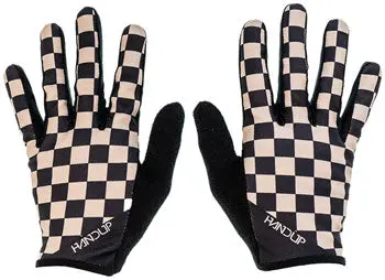 Handup Most Days Glove - Checkered Black/Tan Full Finger 1
