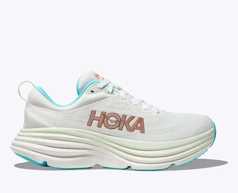 Hoka Women's Bondi 8 Frost/Rose Gold (Ftrs) 1