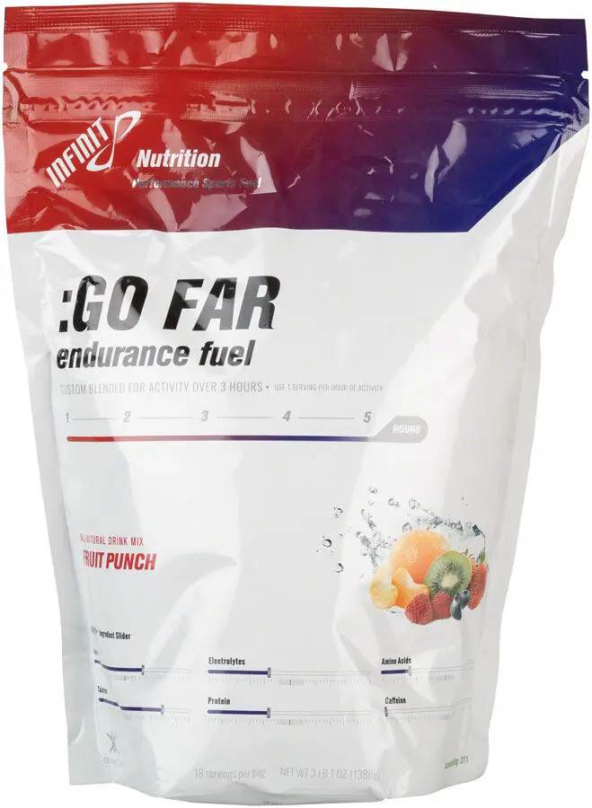Infinit Nutrition Go Far Energy Drink Mix - Fruit Punch, 18 Serving Bag 1