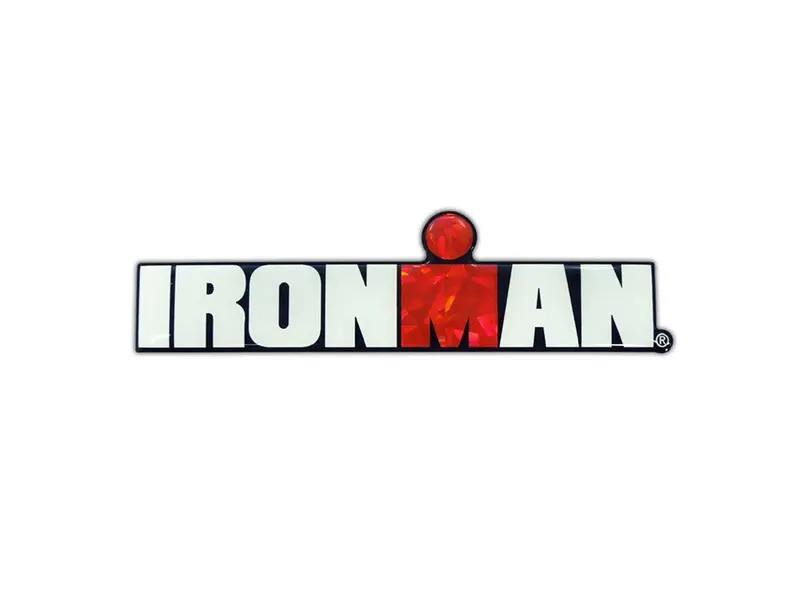 Ironman 3D Reflective Decal 5.5" X 1.5". 1