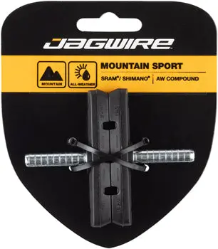 Jagwire Mountain Sport Brake Pads Smooth Post 70Mm Pad, Black 1