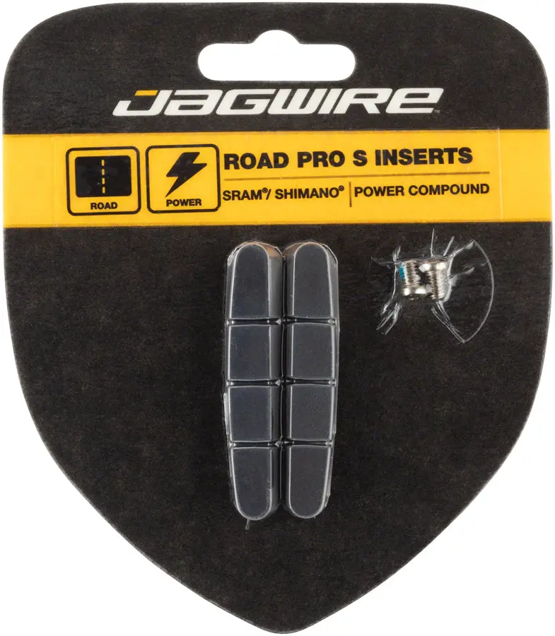 Jagwire Road Pro S Brake Pad Inserts Sram/Shimano, Black 1