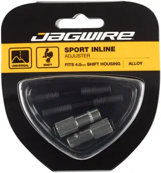 Jagwire Sport 4Mm Mini Inline Cable Tension Adjusters Pair, Titanium 1