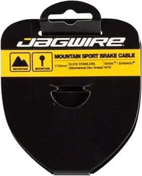 Jagwire Sport Brake Cable Slick Stainless 1.5X2750mm Sram/Shimano Mountain Tandem 1