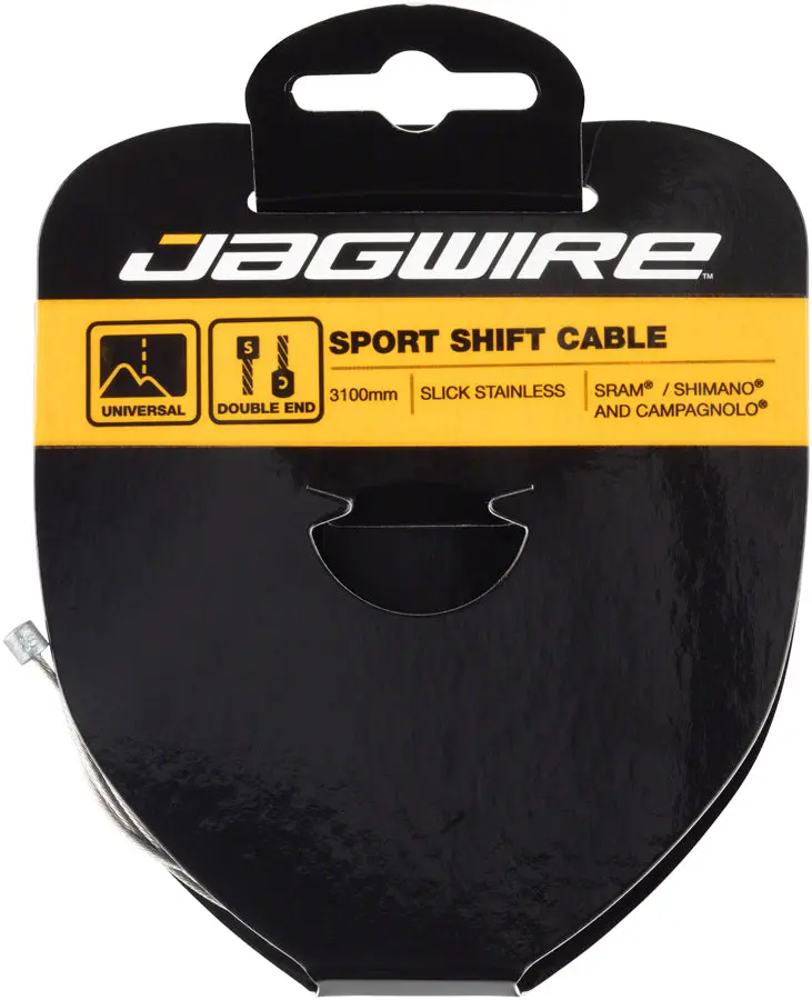 Jagwire Sport Shift Cable - 1.1 X 3100Mm, Slick Stainless Steel, For Sram/Shimano/Campagnolo 1
