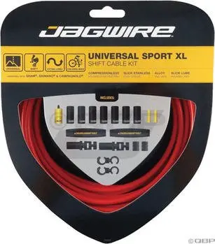 Jagwire Universal Sport Shift Xl Cable Kit, Red 1