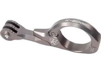 K-Edge Go Big Pro Universal Action Camera And Light Handlebar Mount 31.8Mm Gunmetal 1