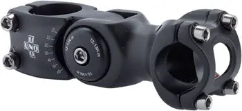 Kalloy 820 Stem - 90Mm, 25.4 Clamp, Adjustable, 1 1/8", Aluminum, Black 1