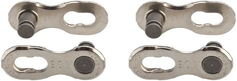 Kmc Missinglink Cl559r Connector - 10-Speed, Reusable, Silver, 2 Pairs/Card 1