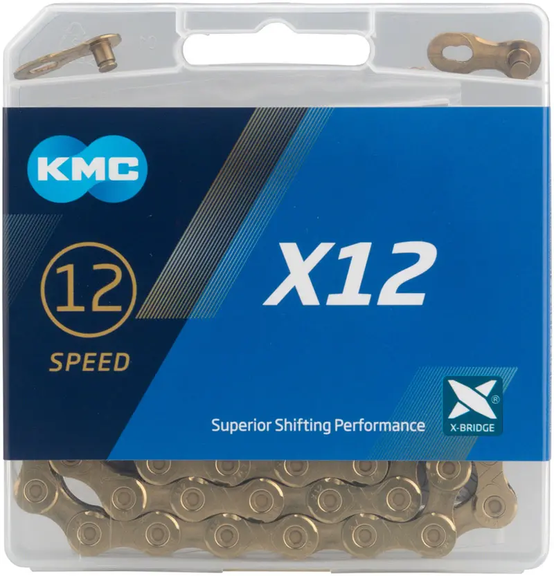 Kmc X12 Chain - 12-Speed, 126 Links, Gold 1