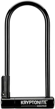 Kryptonite Keeper U-Lock - 4 X 10", Keyed, Black, Includes Bracket 1