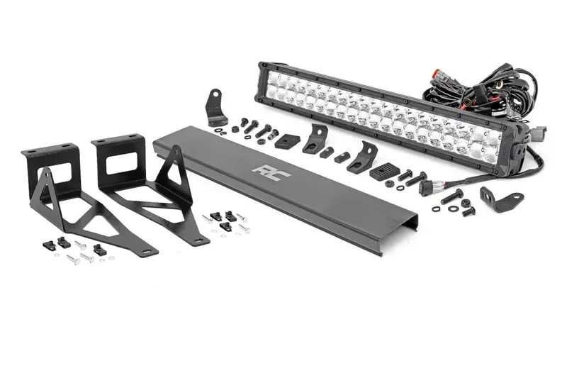 Led Light Kit | Bumper | 20" Chrome Dual Row | White Drl | Ford F-250/F-350 Super Duty (05-07) 1