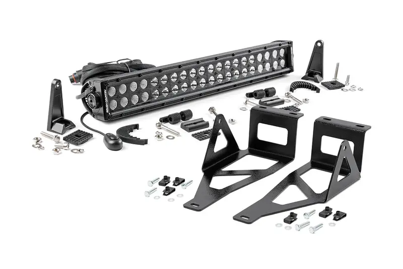 Led Light Kit | Bumper Mount | 20" Black Dual Row | Ford F-250/F-350 Super Duty (05-07) 1