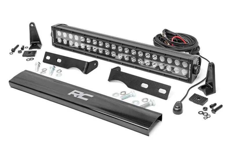 Led Light Kit | Bumper Mount | 20" Black Dual Row | Jeep Grand Cherokee Wk2 (11-20) 1