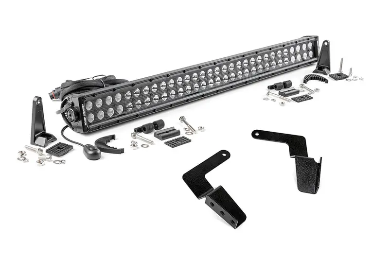Led Light Kit | Bumper Mount | 30" Black Dual Row | Toyota Fj Cruiser (07-14) 1