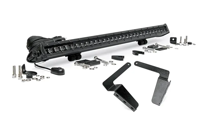 Led Light Kit | Bumper Mount | 30" Black Single Row | Toyota Tundra (14-21) 1