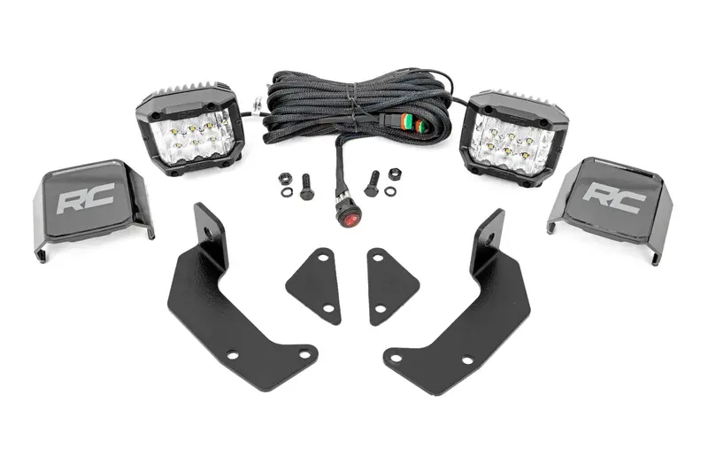 Led Light Kit | Cage Mount | 2" Chrome Pair | Wide Angle | Cfmoto Uforce 1000 1
