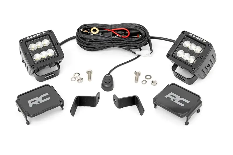 Led Light Kit | Ditch Mount | 2" Black Pair | Flood | Ford F-150 (15-25)/F-150 Lightning (22-25) 1