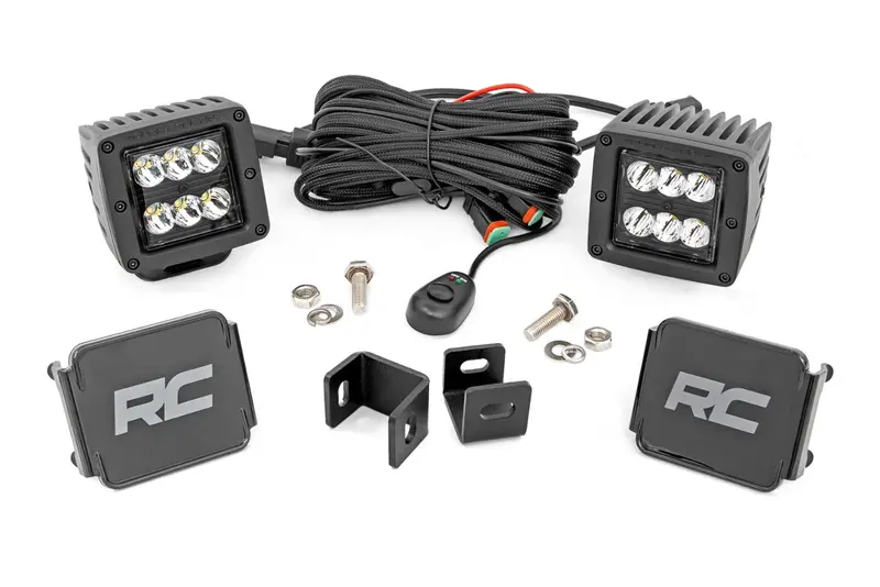 Led Light Kit | Ditch Mount | 2" Black Pair | Spot | Toyota Tundra (22-26) 1