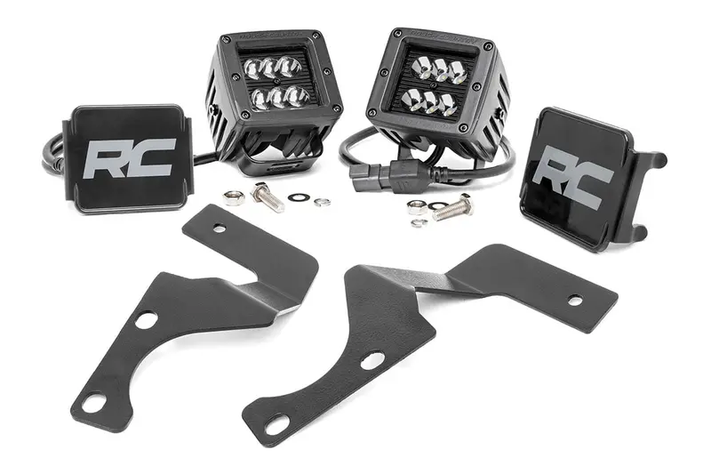 Led Light Kit | Ditch Mount | 2" Black Spot Pair | Toyota 4Runner (10-24) 1