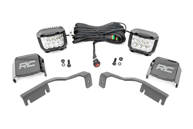 Led Light Kit | Ditch Mount |  3" Osram | Wide | Nissan Frontier (22-25) 1