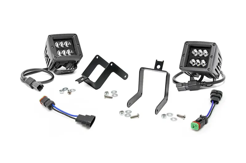 Led Light Kit | Fog Mount | 2" Black Pair | Ford F-250/F-350 Super Duty (11-16) 1
