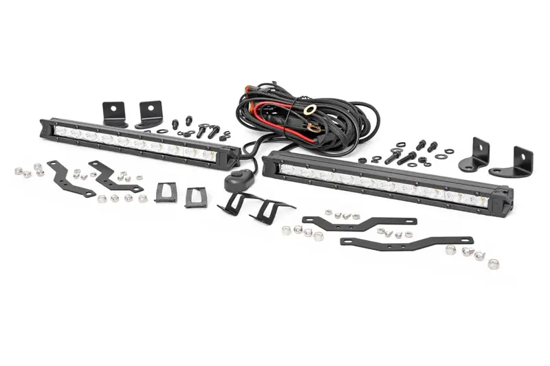 Led Light Kit | Grille Mount | 10" Chrome Slimline Pair | Ford F-150 (18-20) 1