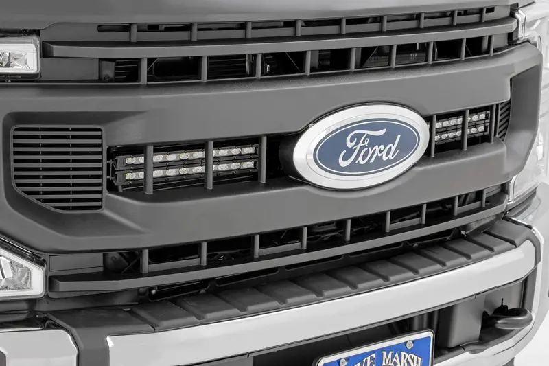 Led Light Kit | Grille Mount | 10 Inch Black | Slimline | Ford F-250 Super Duty (20-22) 1
