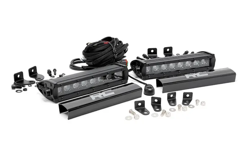 Led Light Kit | Grille Mount | 8" Black Pair | Ford F-250 Super Duty (17-19) 1