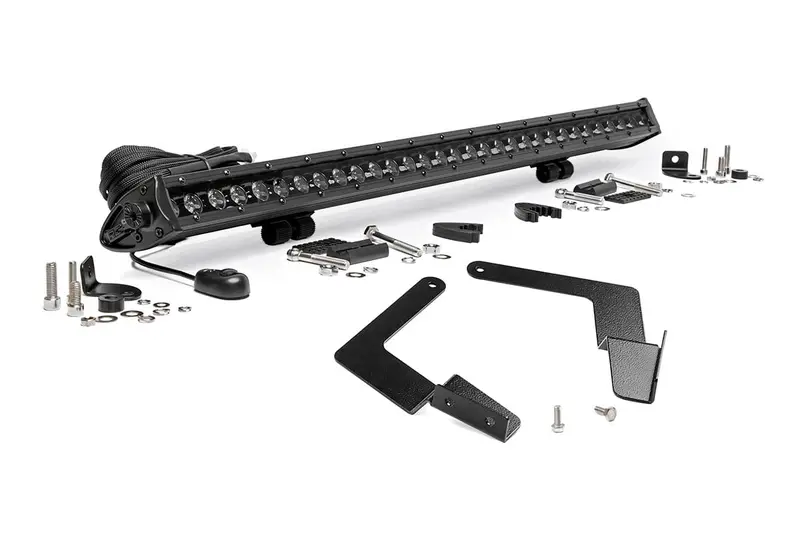 Led Light Kit | Lower Grille Mount | 30" Black Single Row | Toyota Tacoma (16-23) 1