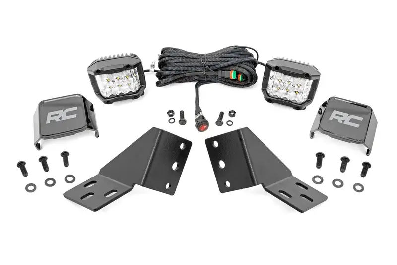 Led Light Kit | Rear Mount | 3" Chrome Pair | Wide Angle | Cfmoto Uforce U10 1000 Pro 1
