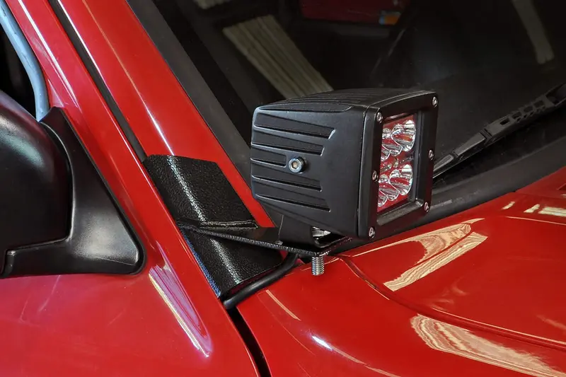 Led Light Mount | Lower A-Pillar | Pod Pair | Jeep Cherokee Xj 2Wd/4Wd (84-01) 1