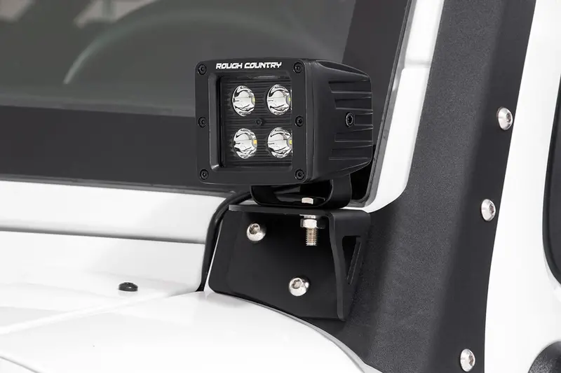 Led Light Mount | Lower Windshield | Pod | Jeep Wrangler Jk/Wrangler Unlimited (07-18) 1