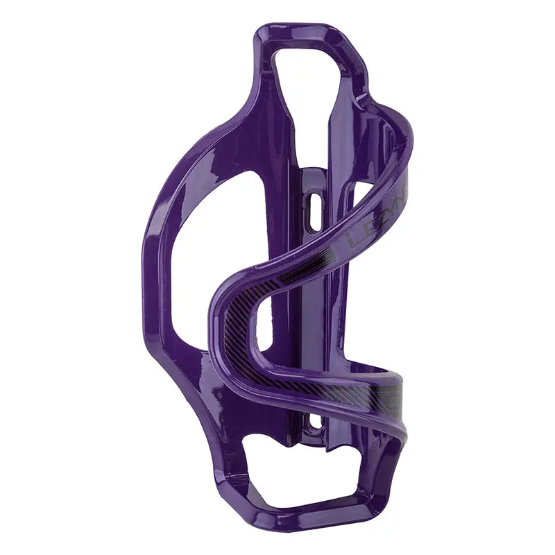 Lezyne Flow Water Bottle Cage Sl Left Side Loading Purple 1