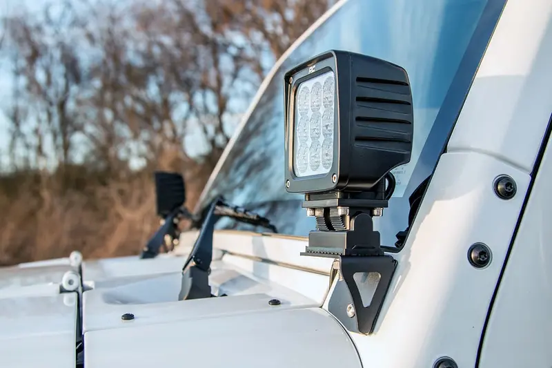 Light Mounts | Lower Windshield | Jeep Wrangler Jk/Wrangler Unlimited  (07-18) 1