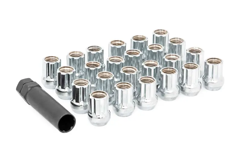M12 X 1.5 Lug Nut Set Of 24 |Chrome | Open End 1