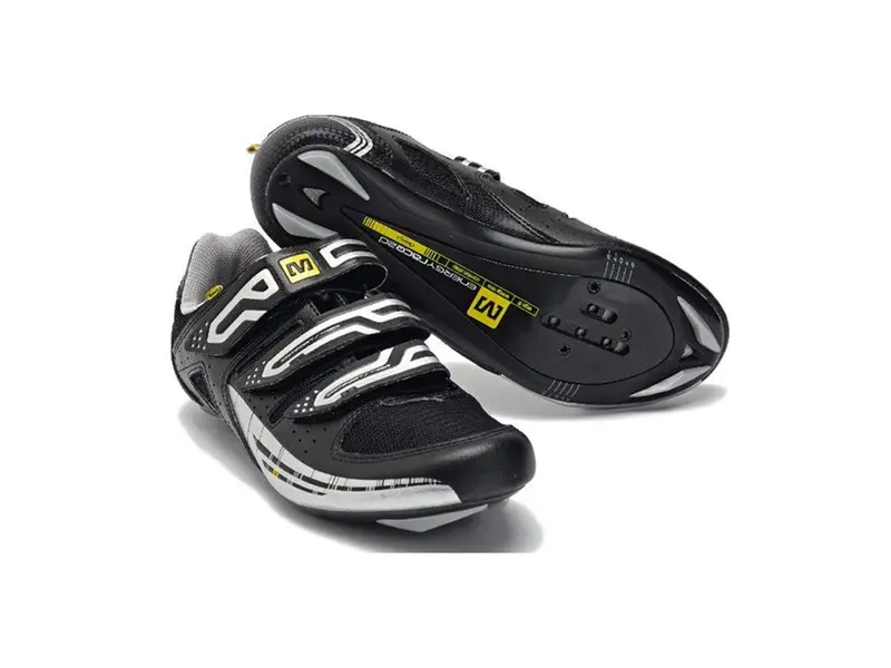 Mavic Peloton Road Cycling Shoes - Black/ Metallic Silver 1