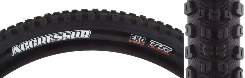 Maxxis Aggressor Tire - 27.5 X 2.5, Tubeless, Folding, Black, Dual, Exo, Wide Trail 1