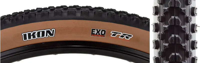 Maxxis Ikon Tire - 27.5 X 2.20, Tubeless, Folding, Black/Dark Tan, Exo 1