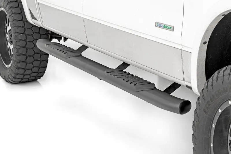 Oval Nerf Step | Crew Cab | Black | Ford F-150 2Wd/4Wd (2009-2014) 1