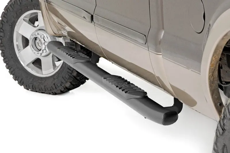 Oval Nerf Step | Crew Cab | Black | Ford F-250/F-350 Super Duty (99-16) 1