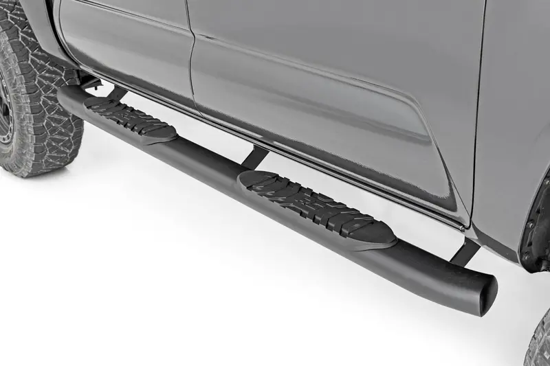 Oval Nerf Step | Double Cab | Black | Toyota Tacoma 2Wd/4Wd (2005-2023) 1