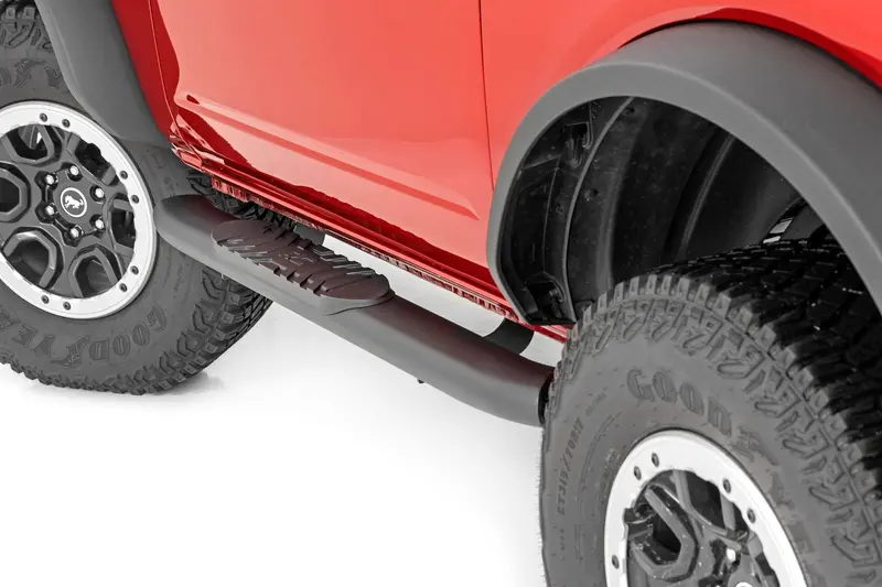Oval Nerf Steps | 2-Door | Black | Ford Bronco (2 Door) 4Wd (2021-2025) 1