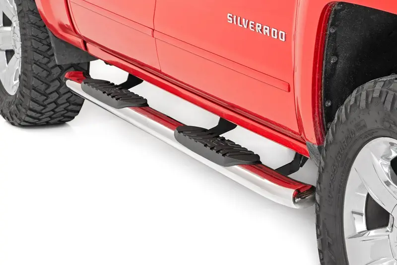 Oval Nerf Steps | Stainless | Crew Cab | Def Tank | Chevy/Gmc 1500/2500Hd/3500Hd (07-19 & Classic) 1